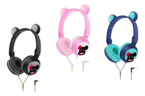 Wireless Auriculares Inalámbricos Bluetooth Orejas De Oso Led 1