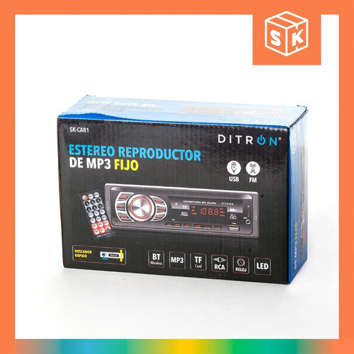 Car Stereo Ditron with Bluetooth USB SD FM Fixed 4