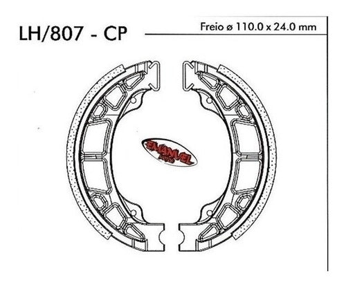 Zapatas Freno Delantera Frasle Lh807 Peugeot Ludix 2 One M 1