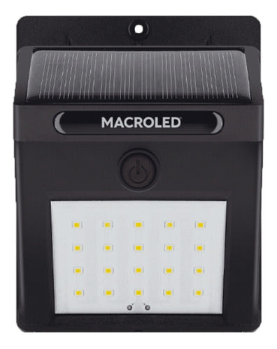 Macroled Aplique Solar Luz Fría 1.5W 0