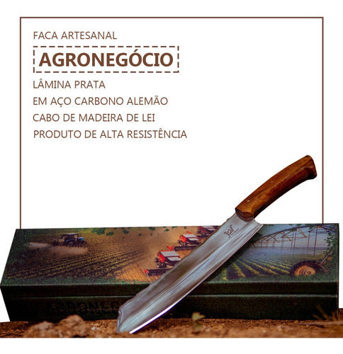 Faca Churrasco Agronegócio Prata P/ Churrasco 1