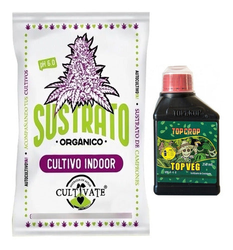 Cultivate Sustrato Cultivate Indoor 25Lts Top Crop Top Veg 250ml 0