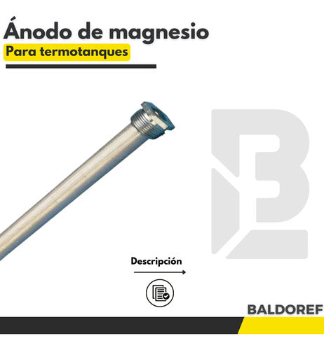 PROGAR S.A. Anodo Magnesio Anticorrosivo Termotanque 110L A 130L 120cm 1