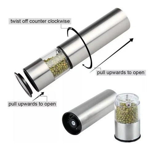 Molinillo Pimentero Electric Salt and Pepper Grinder 7