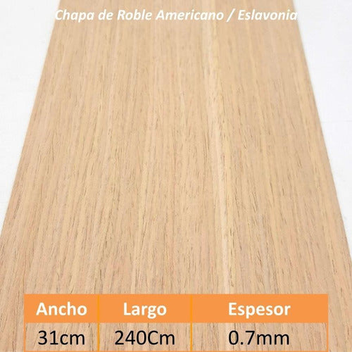 Premium Quality American Oak Wood Veneer Sheet 31x240 1
