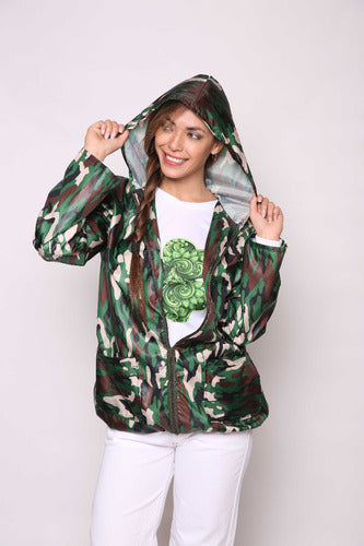 Vanydan Women's Camouflage Windbreaker Jacket 0