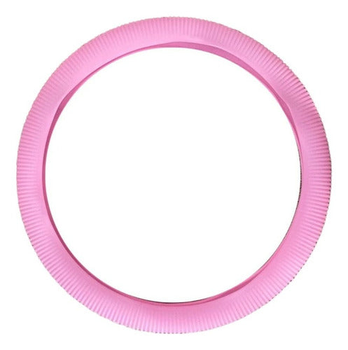 Fluorescent Pink Silicone Steering Wheel Cover Clio Kangoo Symbol Twing 0