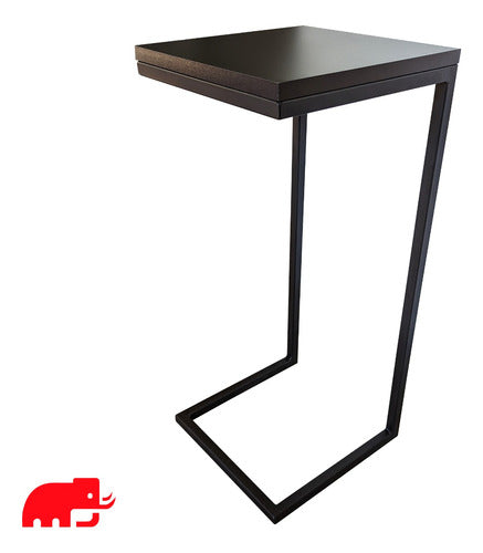 Mamut Industrial Auxiliary Side Table Iron Melamine 2