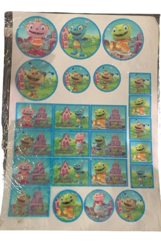 70 Stickers Para Candy De Henry Monstruito 0