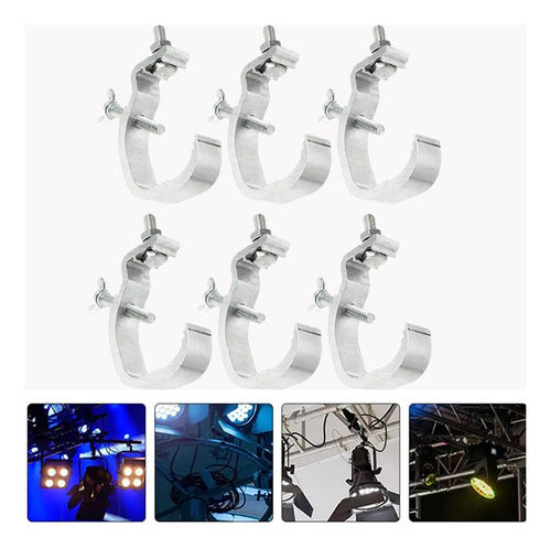 6x Braçadeira De Luz De Palco Braçadeira De Luzes De Palco 4