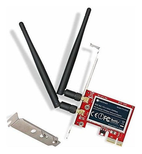 Febsmart Wireless N 24ghz 300mbps Pcie Adaptador De Red Inal 0