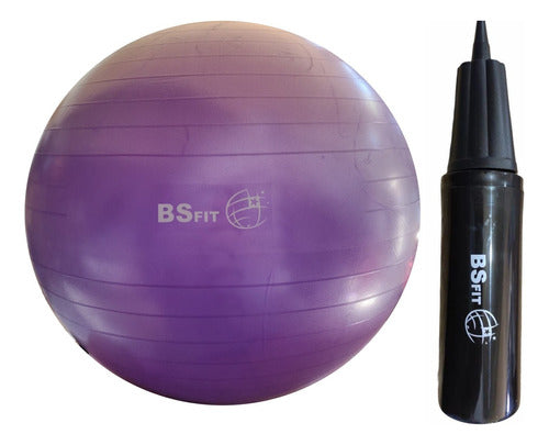 BS Fit Pelota Esferodinamia De 85 Cm + Inflador Fit Gym Ball Pilate 0