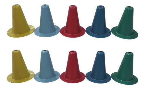 Tourmalhyn Combo Pack X 10 Rigid Training Cones 17x15 Cm 0