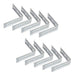 Mercado Herrajes Reinforced Angle Bracket 51x51 (Pack of 50 Units) 0