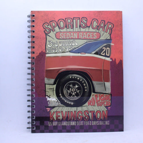 Kevingston Rugby Cars Soft Cover University Notebooks 5