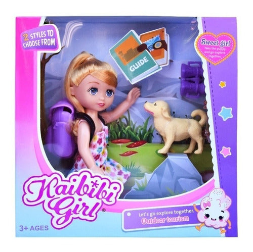 Kabibi Girl Explorer Doll with Pet in Box - 10072 2