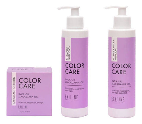 Exiline Color Care Shampoo Y Acondicionador 250ml + Ampollas 0