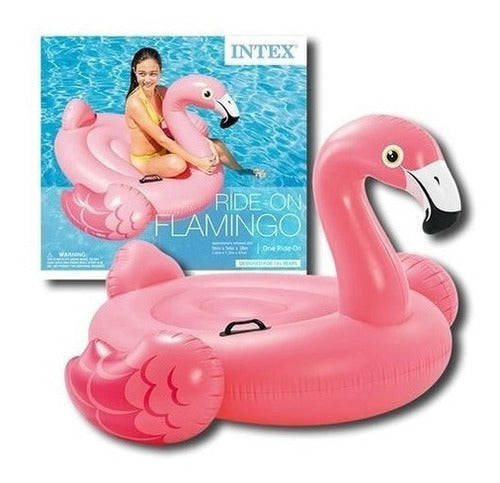 Intex Inflatable Pool Float Flamenco Mat 218 x 211 x 136 cm 0