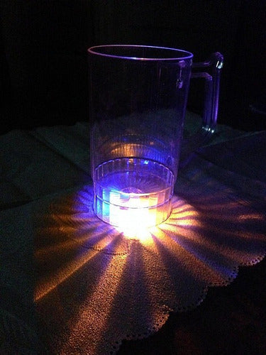 60  Vasos Chops Luminosos 3 Led C/u 4