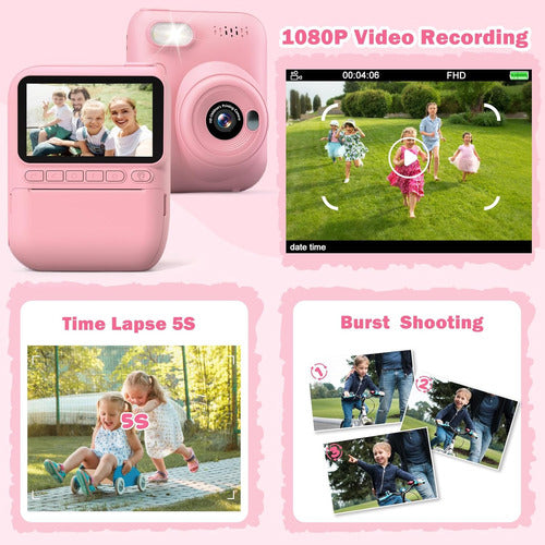 HERMES SHOP Instant Camera For Kids Aged 3-10 Years With HD Screen 3