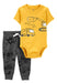 Carter's 2-Piece Set Short Sleeve Bodysuit and Pants Construction Print 0