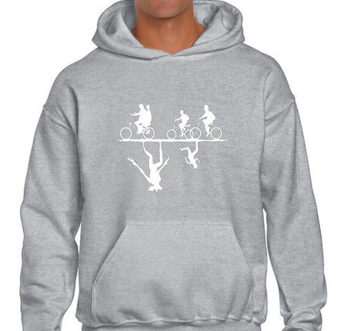 Harlem Indumentaria Buzo Canguro Hoodie Capucha Hombre Mujer Gris Algodón 1