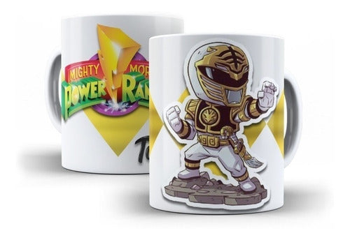 Kit Diseños Plantillas Tazas Power Rangers Sublimación 4