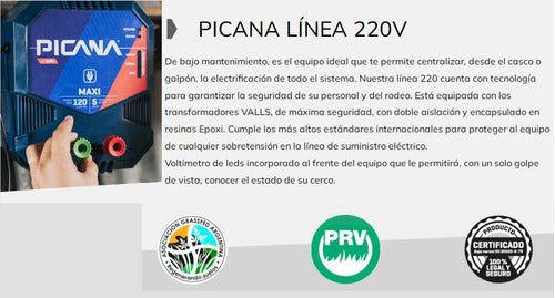 Picana Electrificador De Alambrados E4010 Mini 220 - 20 Km 5