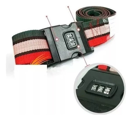 Fancy House Luggage Belt with Combination Lock CH18C 0