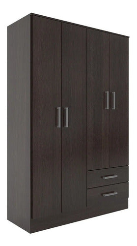 Orlandi Bahia 121cm 4 Door Wardrobe Selectogar 0