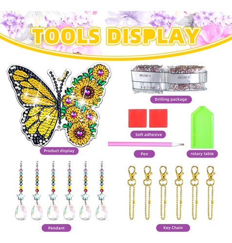 Kit Pintura Por Diamantes 5d Atrapasueños 6pcs. Diseño 02 4