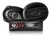 Combo Kit Estereo Auto Bluetooth Usb + Parlantes 80w Rms 6x9 0