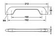 Manija Para Mueble Hafele Cromo Pulido 192mm 106.61.214 1