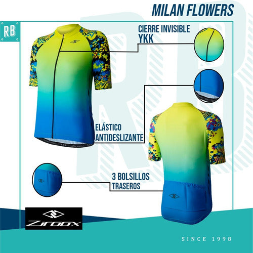 Ziroox Milan Flow Women's Cycling Jersey Tee 2