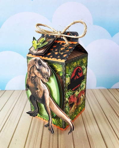 Dino Dinosaurios Cajas Golosineras Para Fiestas De Cumpleaños 1