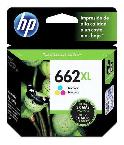 HP 662XL Tri-Color Ink Cartridge CZ106AL - Mosca 0