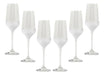 Set of 6 Mersin Frosted Base Champagne Glasses - 195ml 0