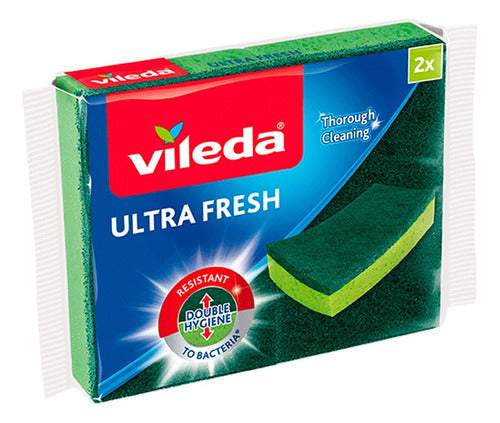 Vileda Kit X6 Ultra Fresh Cleaning Sponge Resistant X2 1