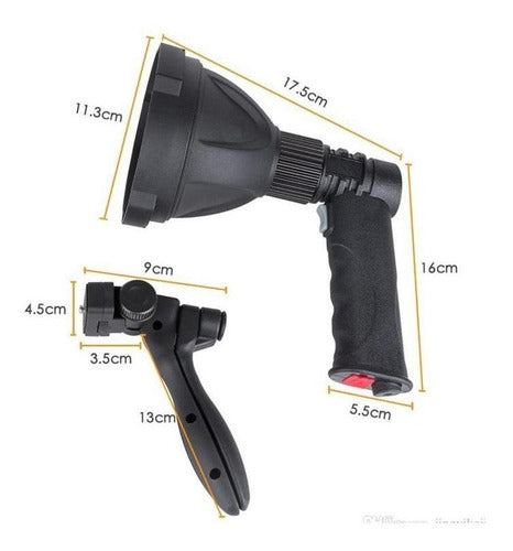 Genki Rechargeable USB LED Handheld Spotlight 5