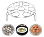 Me'n Lily Pressure Steamer Stainless Steel Stackable Insert Pans with Egg Rack 2