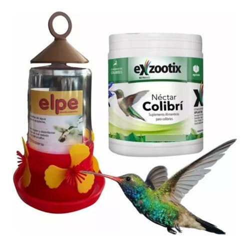 Elpe Hummingbird Feeder with Nectar 0