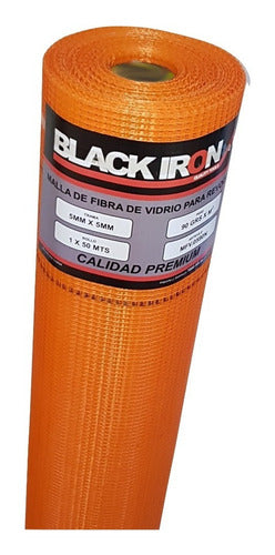 Black Iron 3 Rolls of Fiberglass Mesh 1m x 50m 5x5mm 90gr 5