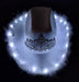 Cowboy Cowgirl LED Light-Up Hat with Feathers and Crown - White or Pink 3