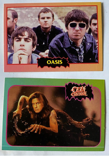 Ultra Figus Oasis Ozbourne Pearl Jam 4 Collectible Rock Cards 1997 Fg1 0