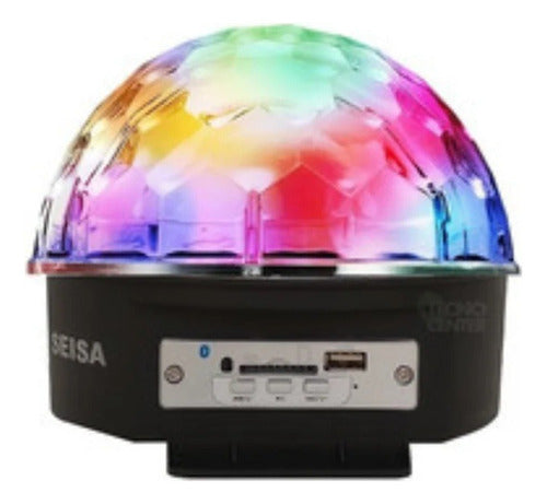 Bola Esfera Media Luces Rgb Parlante Audioritmica Bluetooth 0