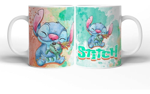 DRA Diseños Plantillas Para Sublimar Tazas Stitch Acuarela 1