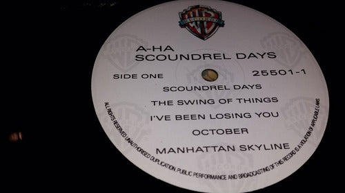 Aha Scoundrel Days Lp Vinilo Hong Kong 1986 Impecable 1