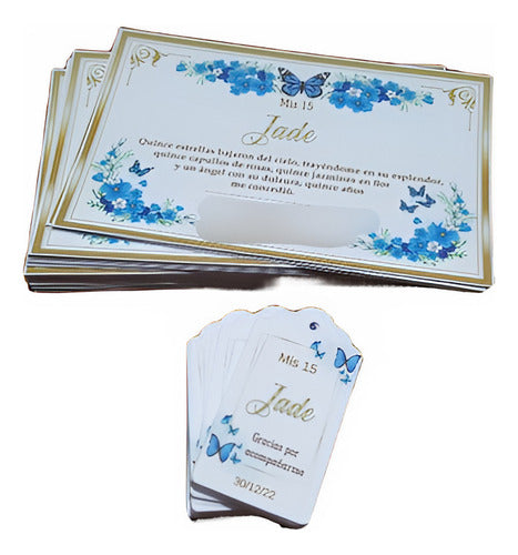 Creaciones del Este Invitations X10 + Tags X10 Custom Combo 0