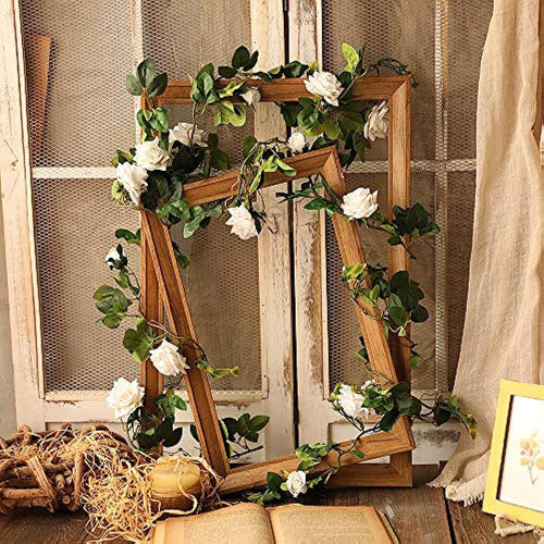 Floweroyal 2 Pieces of Artificial Rose Vines Flowers 3