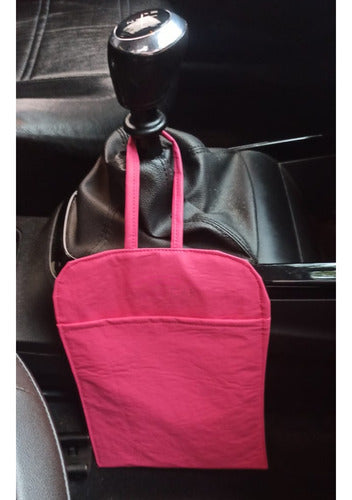 LadyCar Cubre Volante Cuerina Con Detalles De Brillos + Bolsita Rosa 4